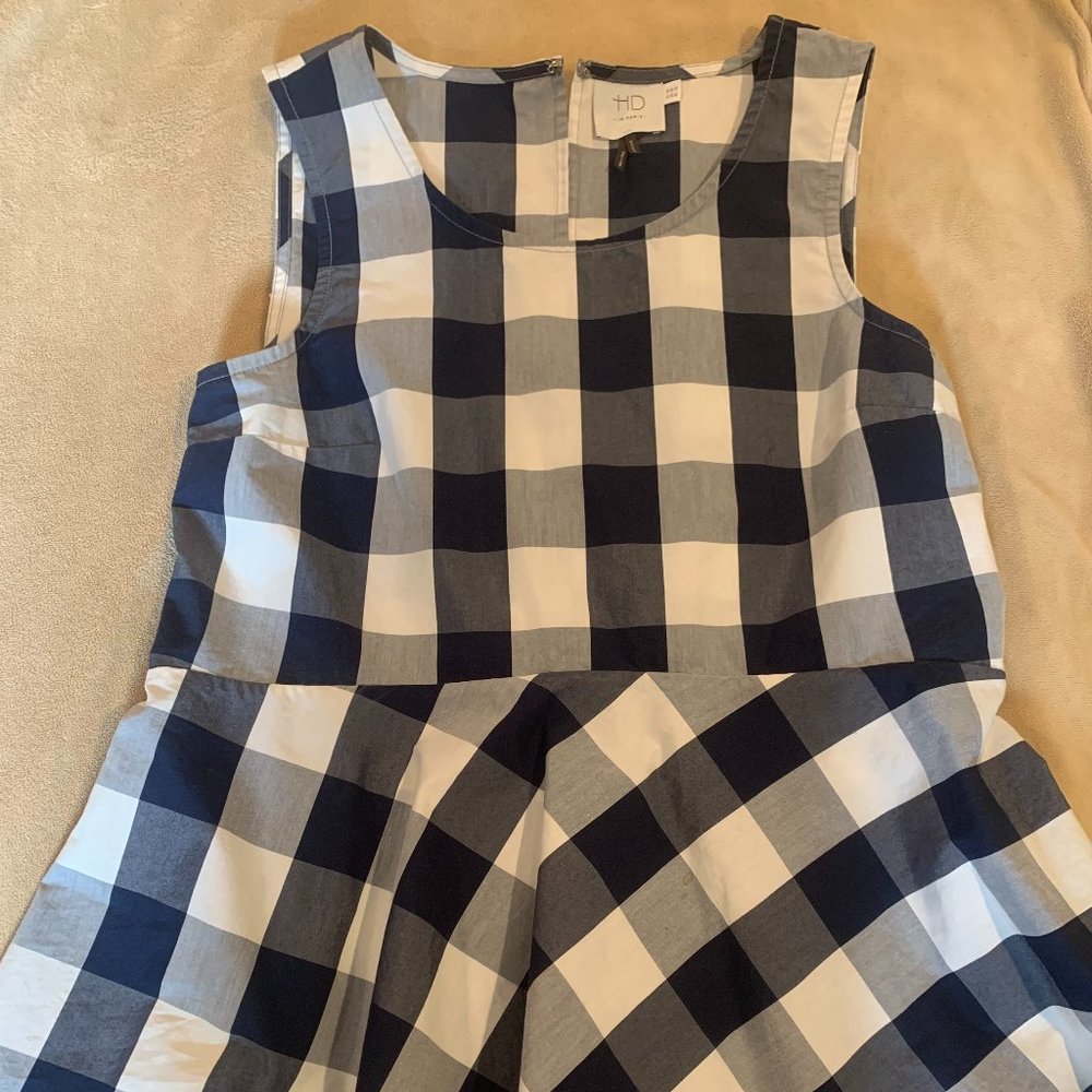 Anthropologie HD In Paris Buffalo gingham southern tank/blouse